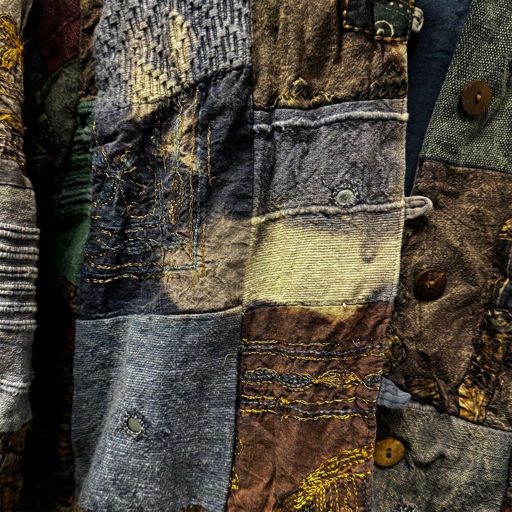 Jacket Womens S Multicolor Boho Patchwork Quilted… - image 5